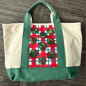 NWT Beaded Olive Tote Bag